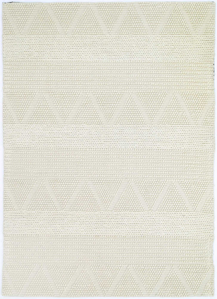 Kaiden Braided Ivory Wool Rug